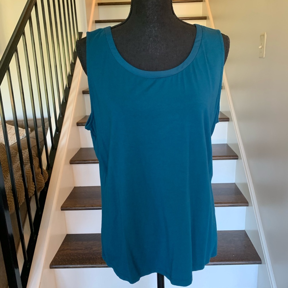 Talbots Petite Blue Sleeveless Top